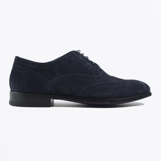 - 'Galileo' Suede Brogues - Navy