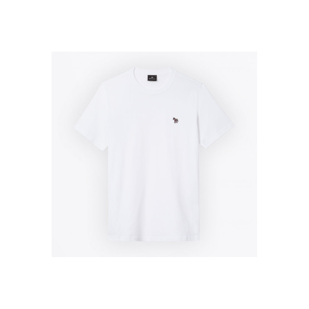 Paul Zebra Badge Regular Fit T-Shirt - White
