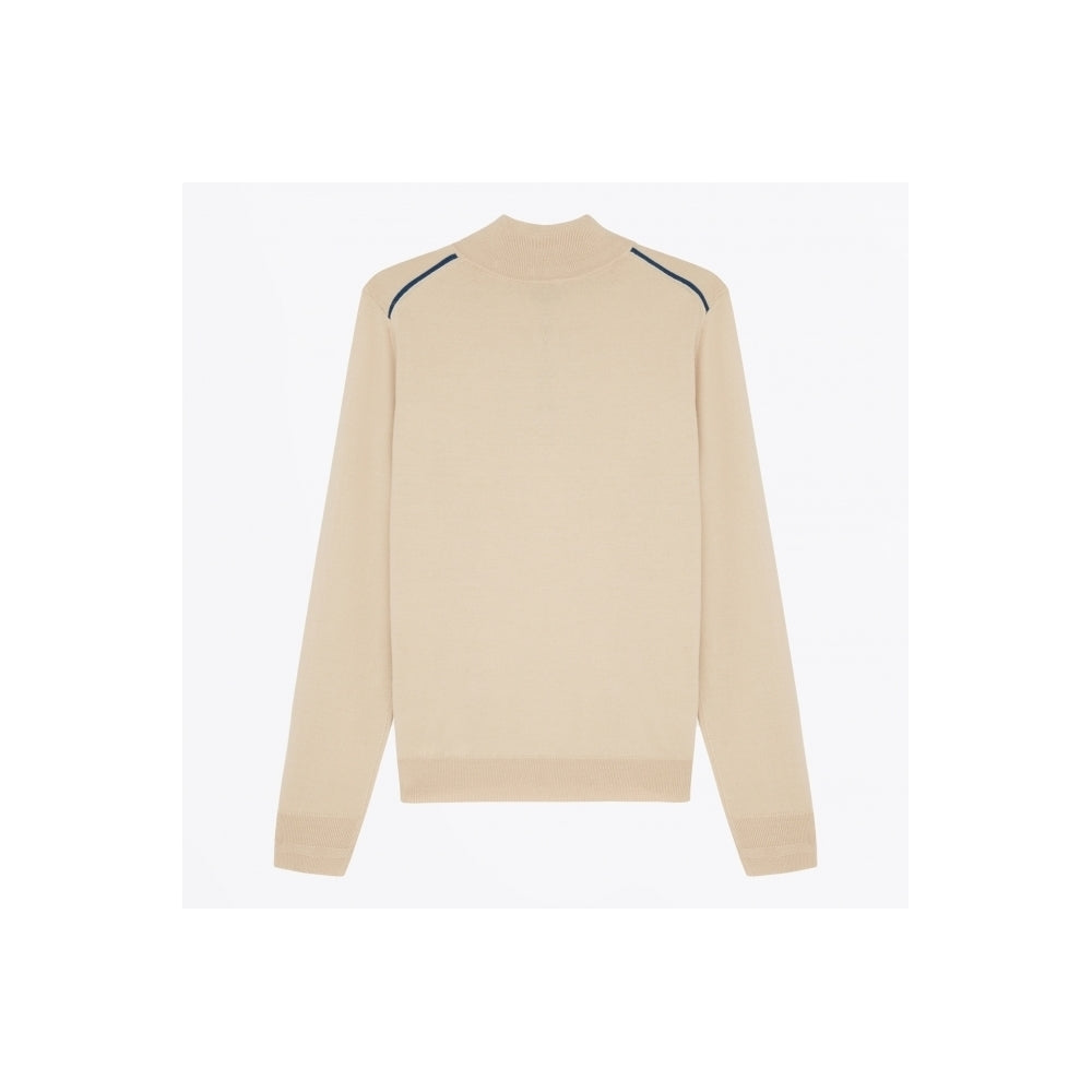 - Half Zip Sweater - Beige