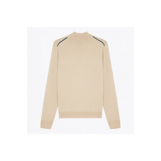 - Half Zip Sweater - Beige