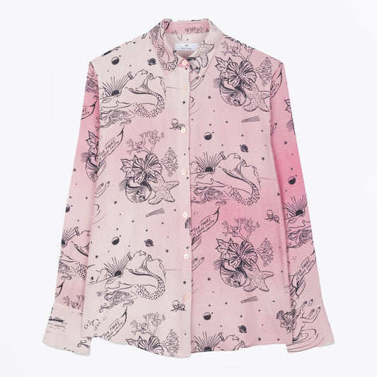 - Sea Tales Printed Shirt - Pink