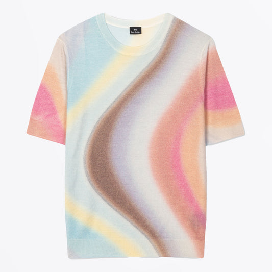 - Spray Swirl Crew Neck Sweater - Swirl