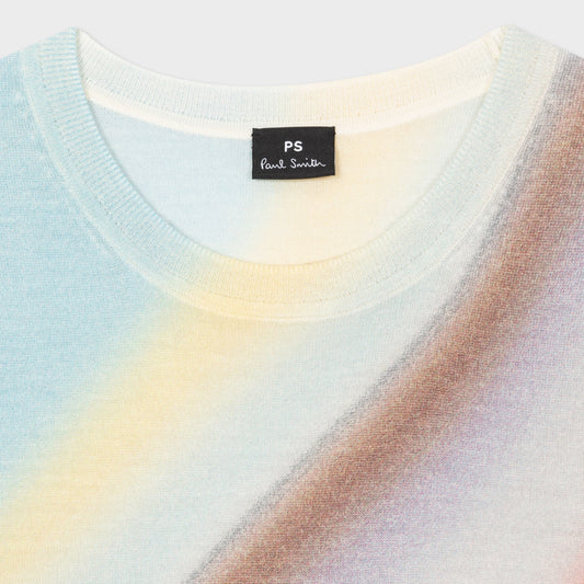 - Spray Swirl Crew Neck Sweater - Swirl