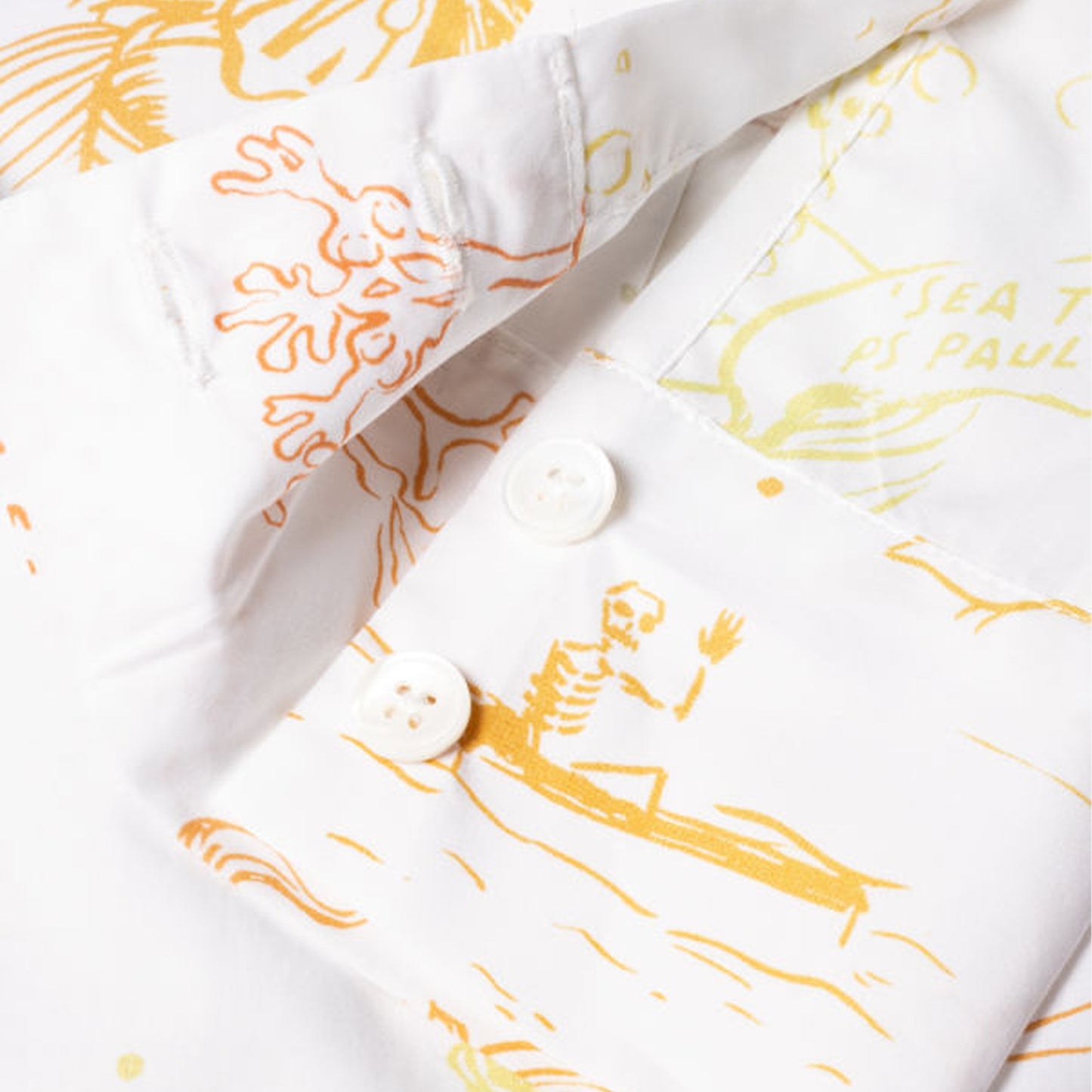 - Sea Tales Print Shirt - White
