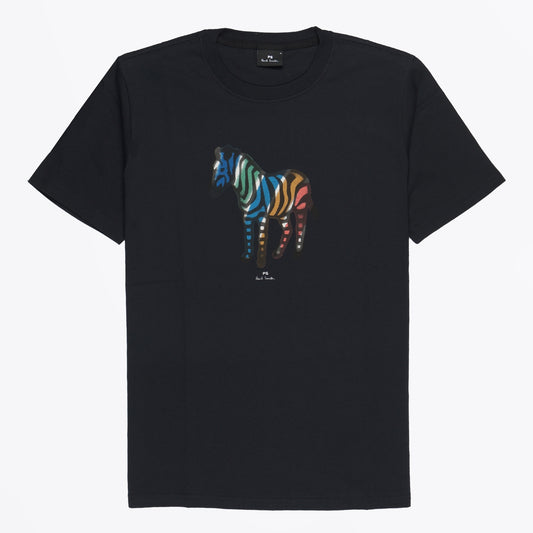 - Regular Fit Zebra T-Shirt - Navy
