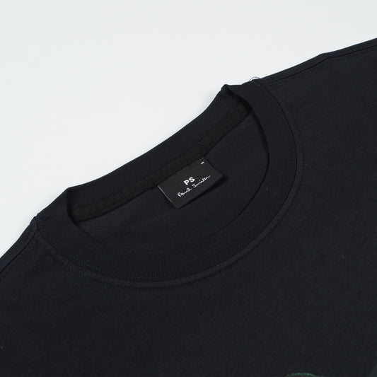 - Regular Fit Zebra T-Shirt - Navy