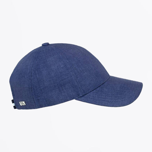 - Oxford Blue Linen Cap -
