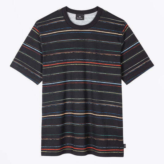 - Stripe T-Shirt - Black