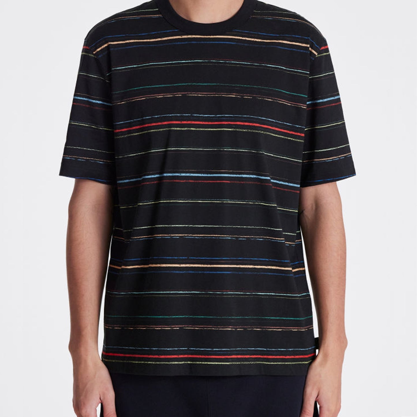 - Stripe T-Shirt - Black