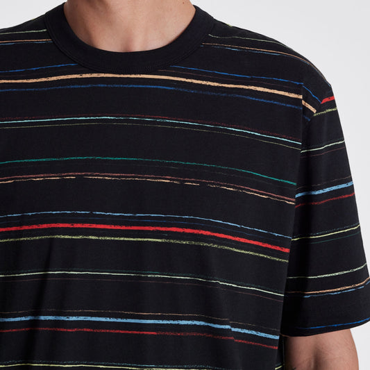 - Stripe T-Shirt - Black