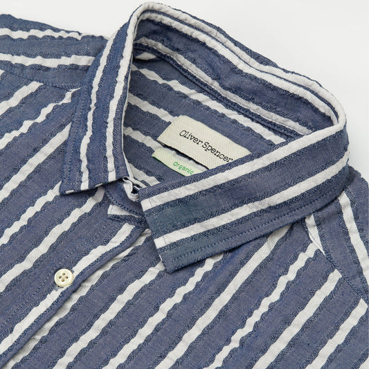 - Clerkenwell Tab Pool Shirt - Navy