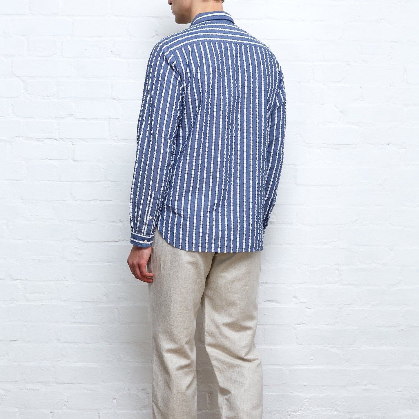 - Clerkenwell Tab Pool Shirt - Navy