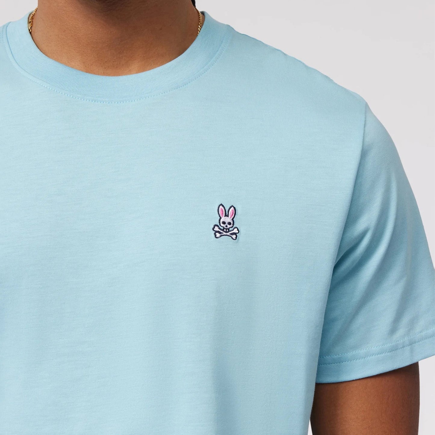 - Classic Crew Neck T-Shirt - Sky Blue