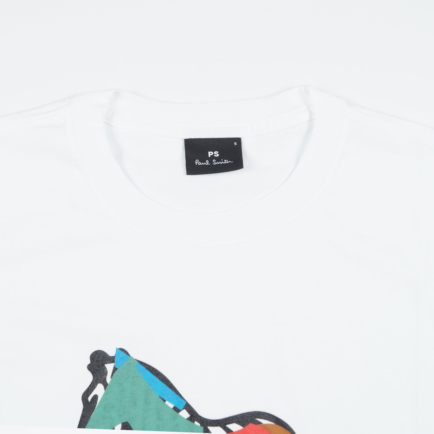 - Colourful Zebra Reg Fit T-Shirt - White