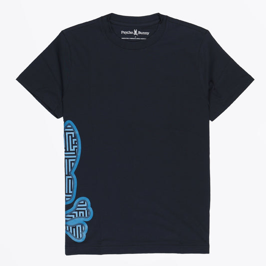 - Dammes Graphic Tee - Navy