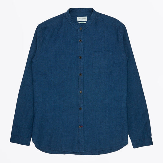 Grandad Shirt Lawes - Navy