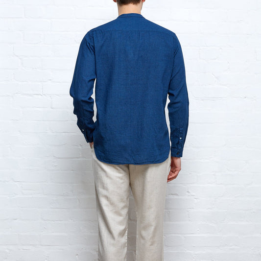 Grandad Shirt Lawes - Navy
