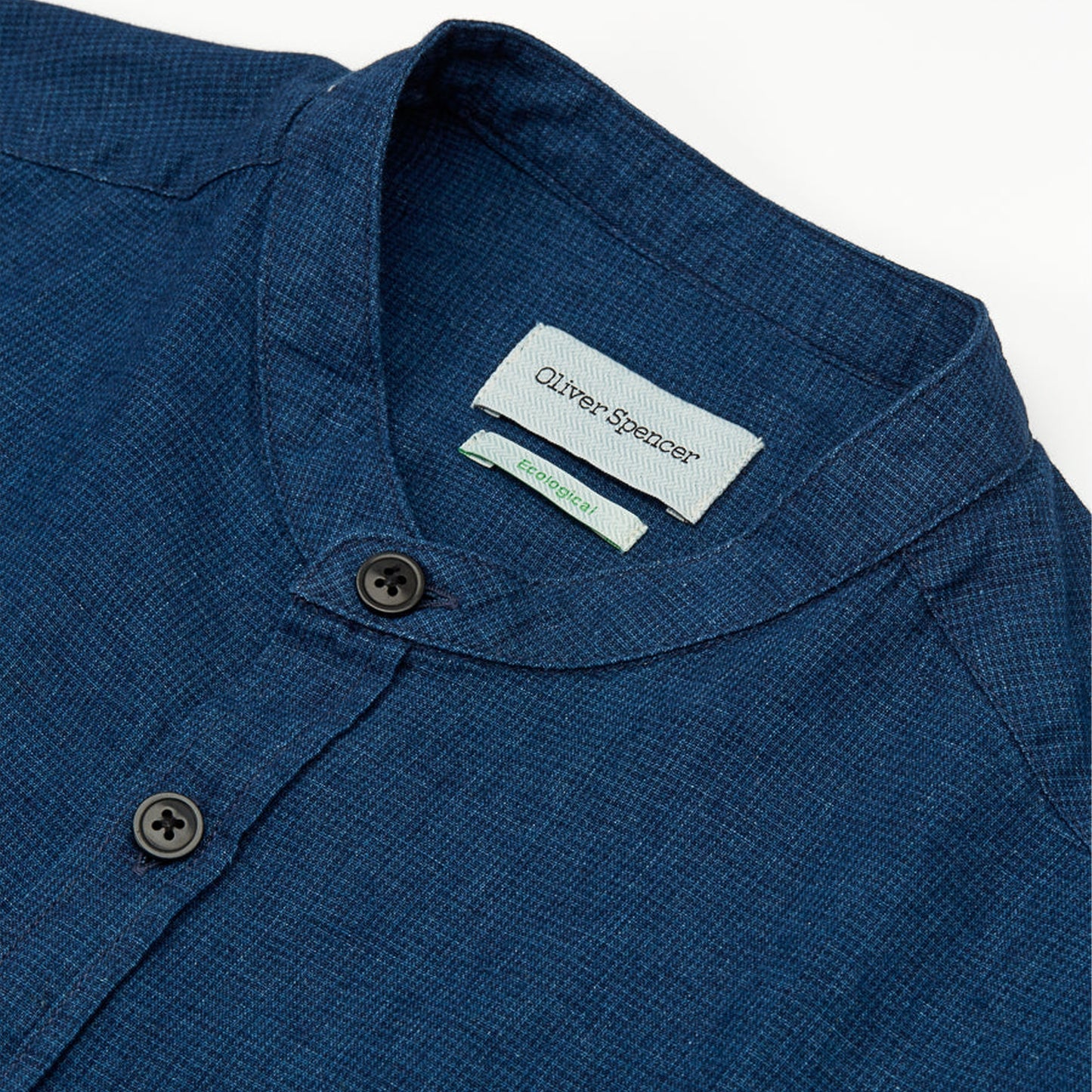 Grandad Shirt Lawes - Navy