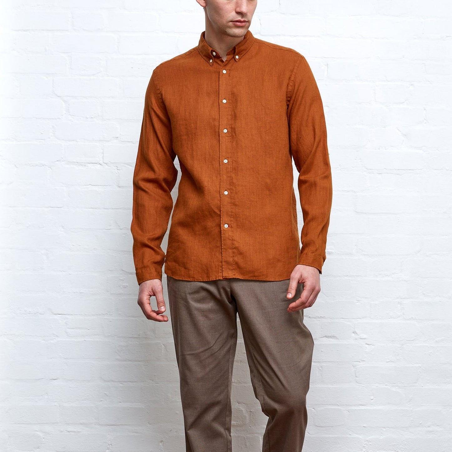 - Brook Shirt Padworth - Orange