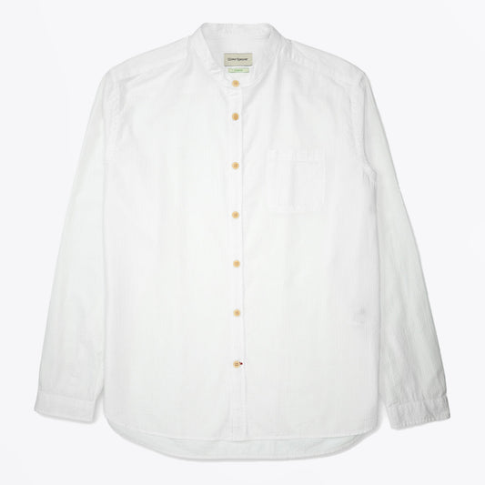 Grandad Shirt Newlyn - White