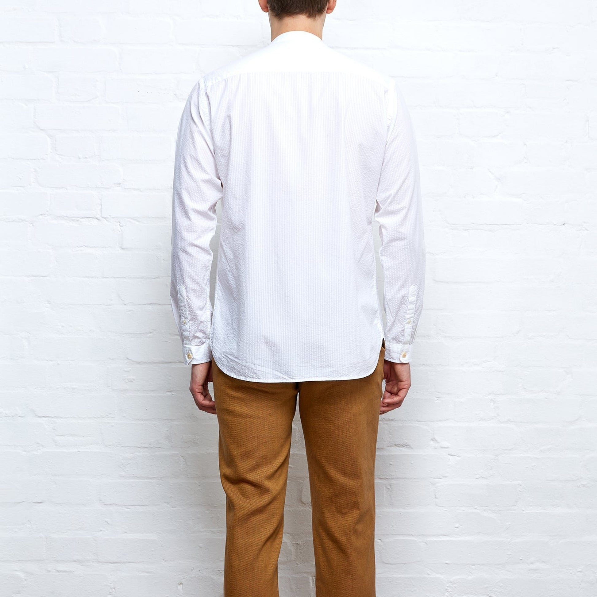 Oliver Grandad Shirt Newlyn - White