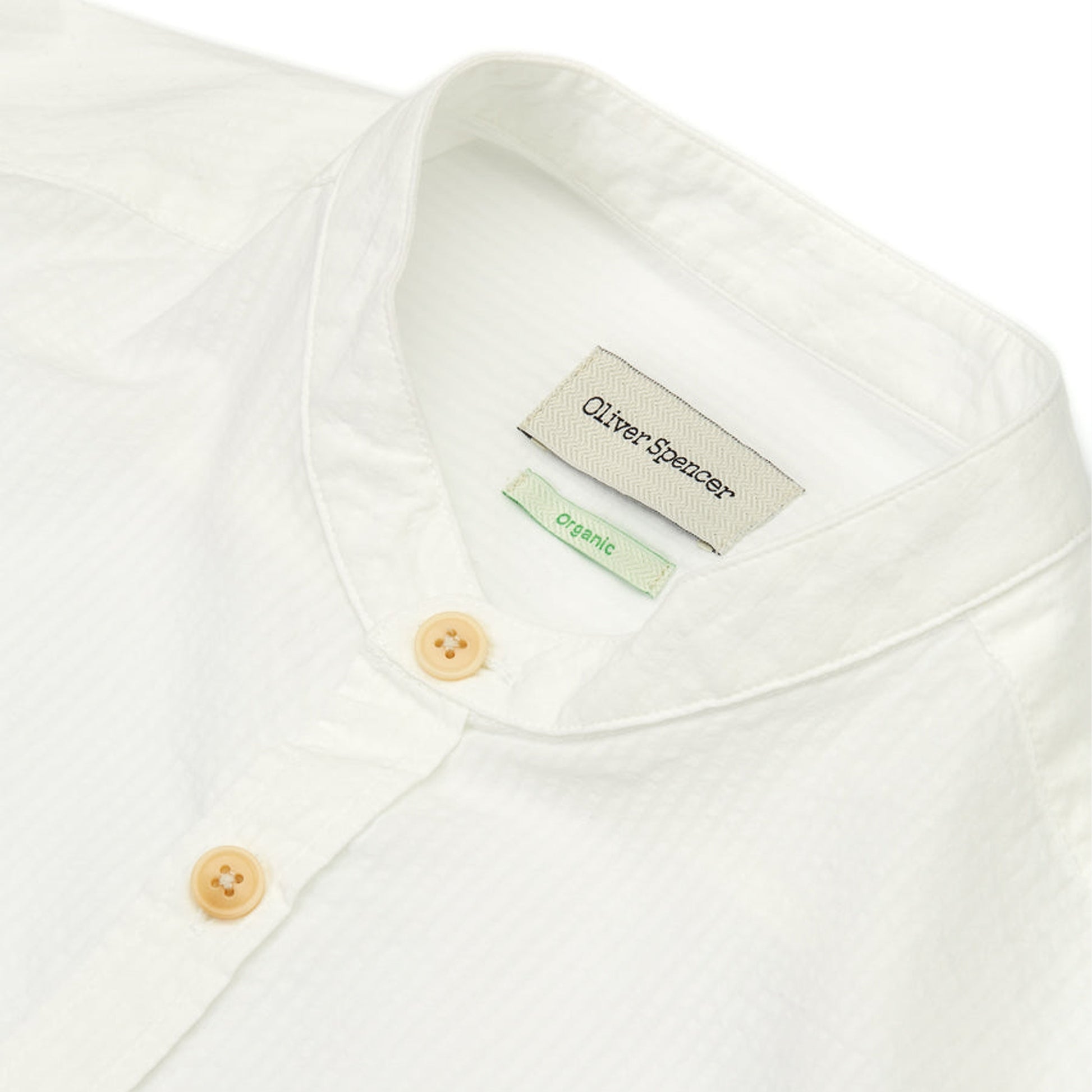 Oliver Grandad Shirt Newlyn - White