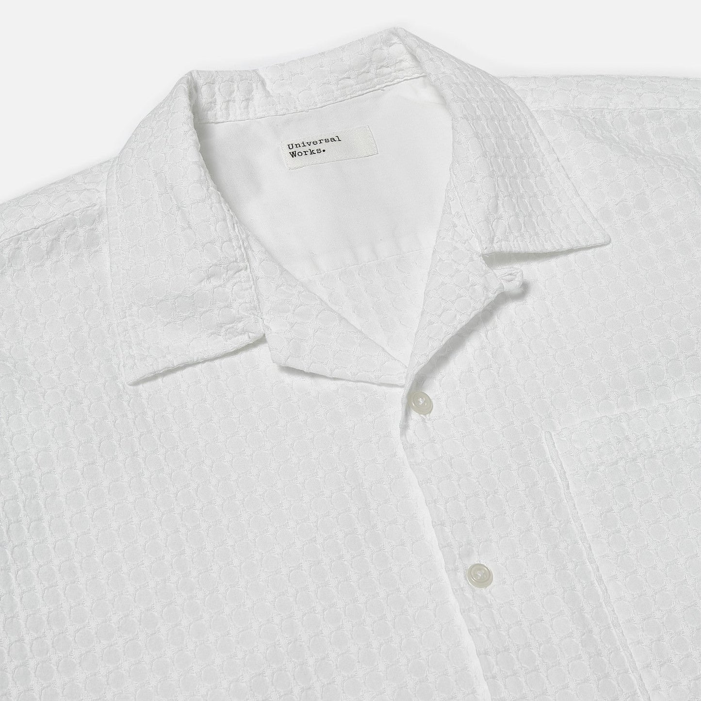 - Delos Cotton Camp Shirt - White