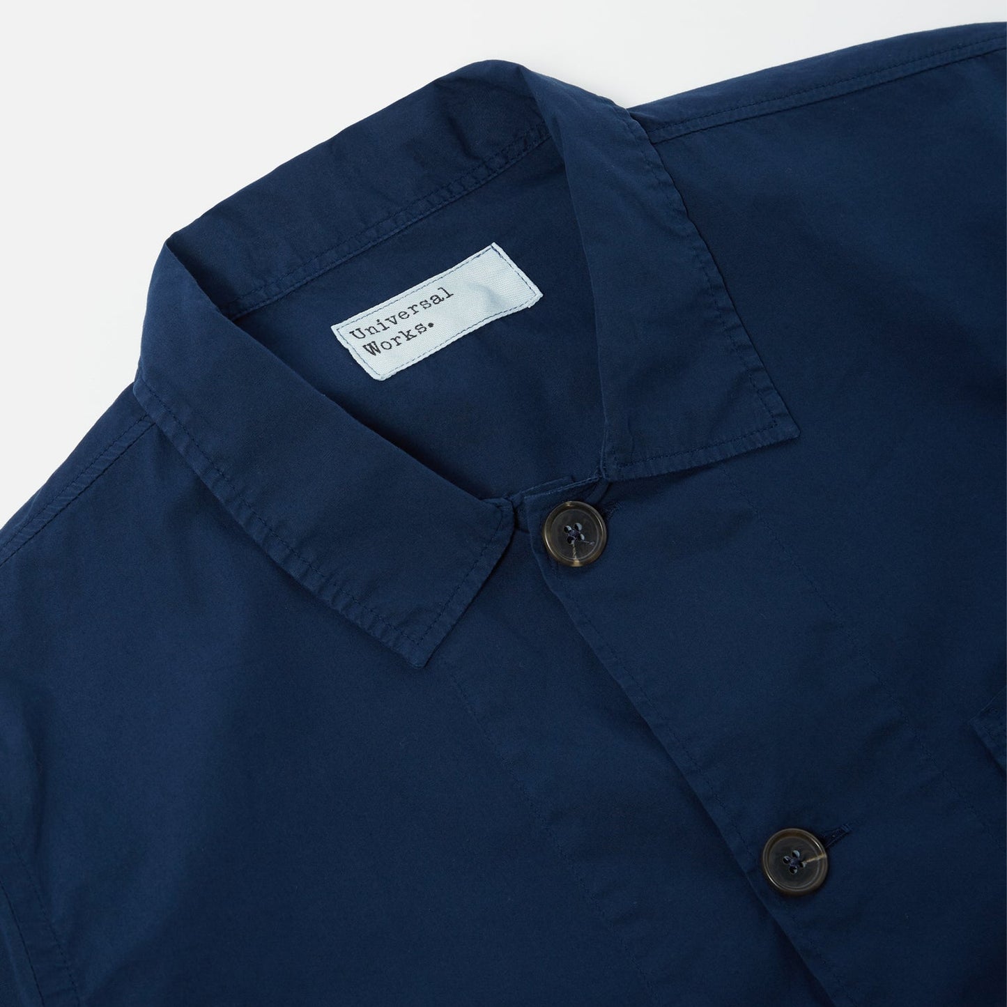 - Organic Fine Poplin Bakers Overshirt - Navy