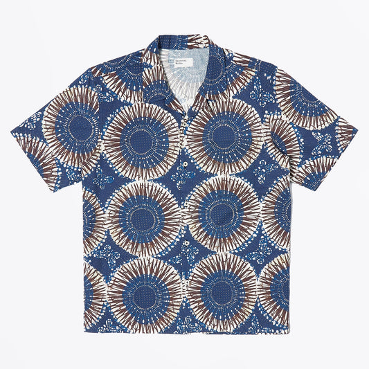 Hokkoh Print Road Shirt - Navy