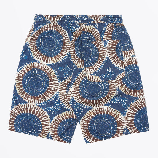 Hokkoh Print Lumber Short - Navy
