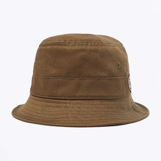- Twill Cotton Bucket Hat - Brown
