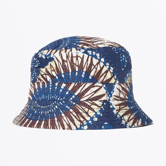 Hokkoh Print Buckle Hat - Navy