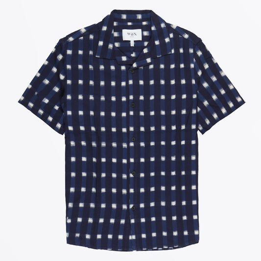 - Didcot Iggy Ikat Shirt - Navy