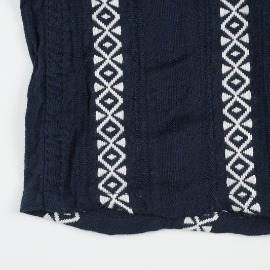 - Didcot Leno Shirt - Navy