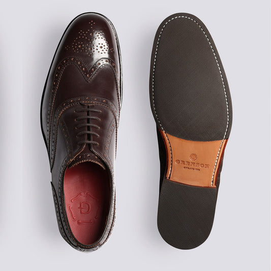 - Dylan Wingcap Oxford Brogue - Brown Colorado