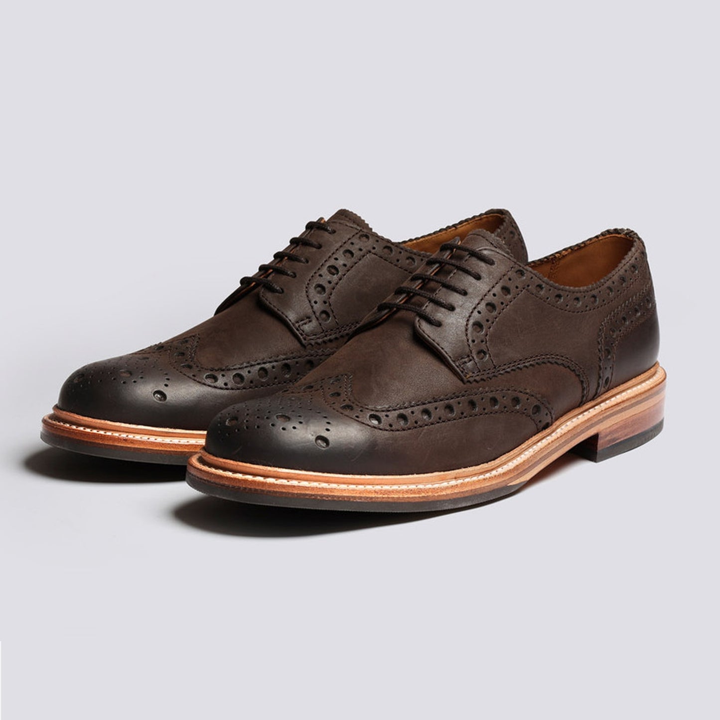 - Archie Classic Derby Brogue - Brown