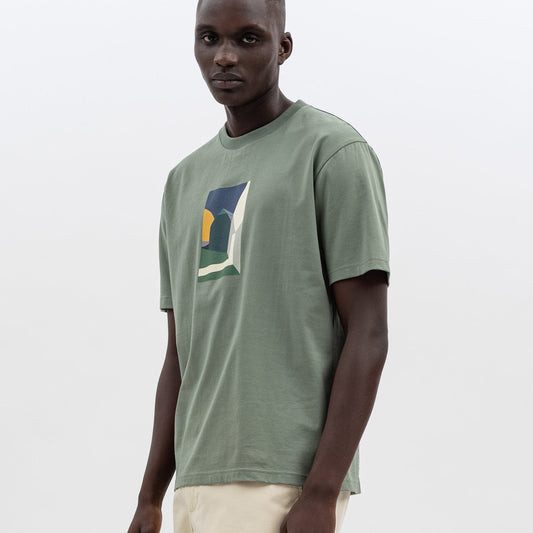 Johannes Collage T-Shirt - Sage Green