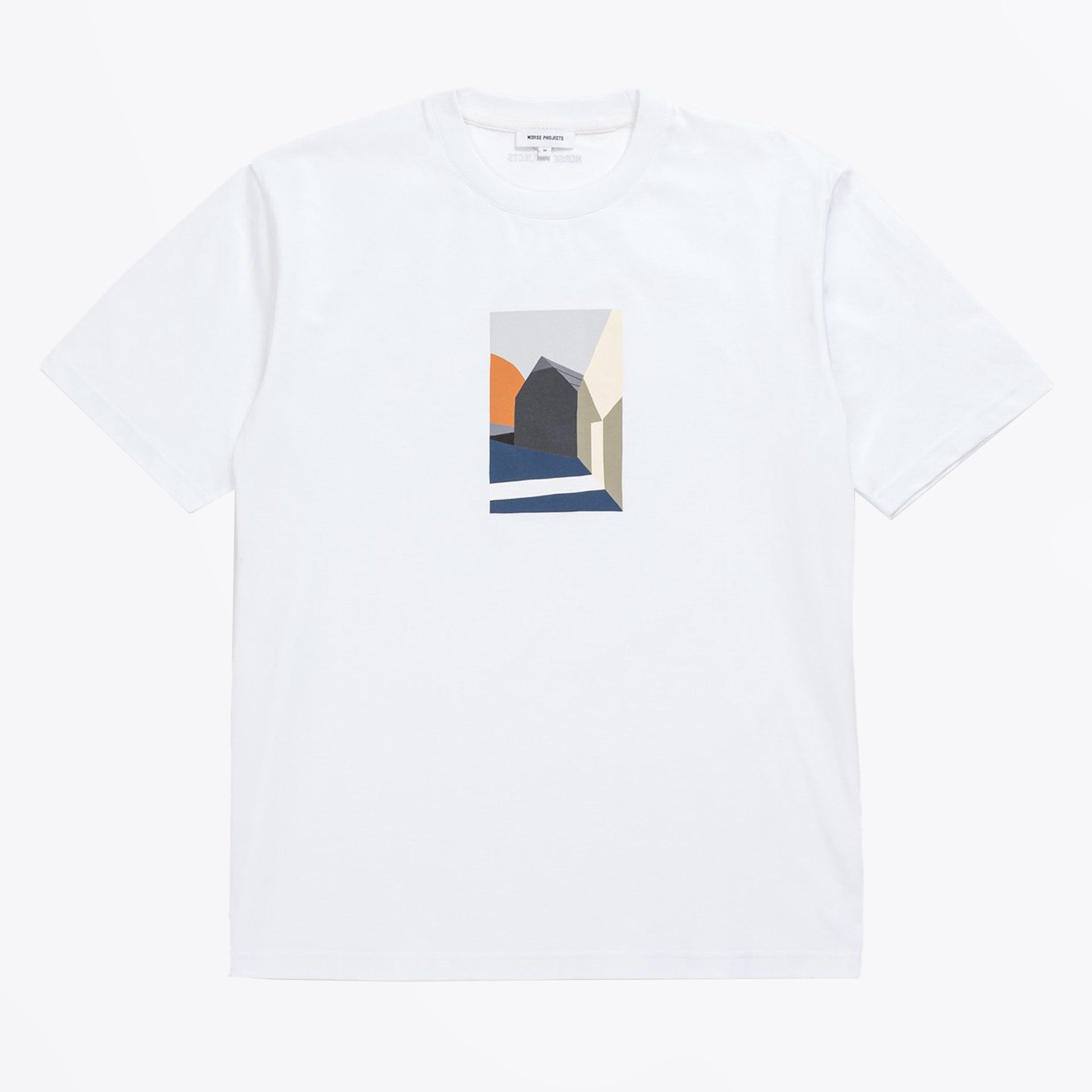 Norse Johannes Collage T-Shirt - White