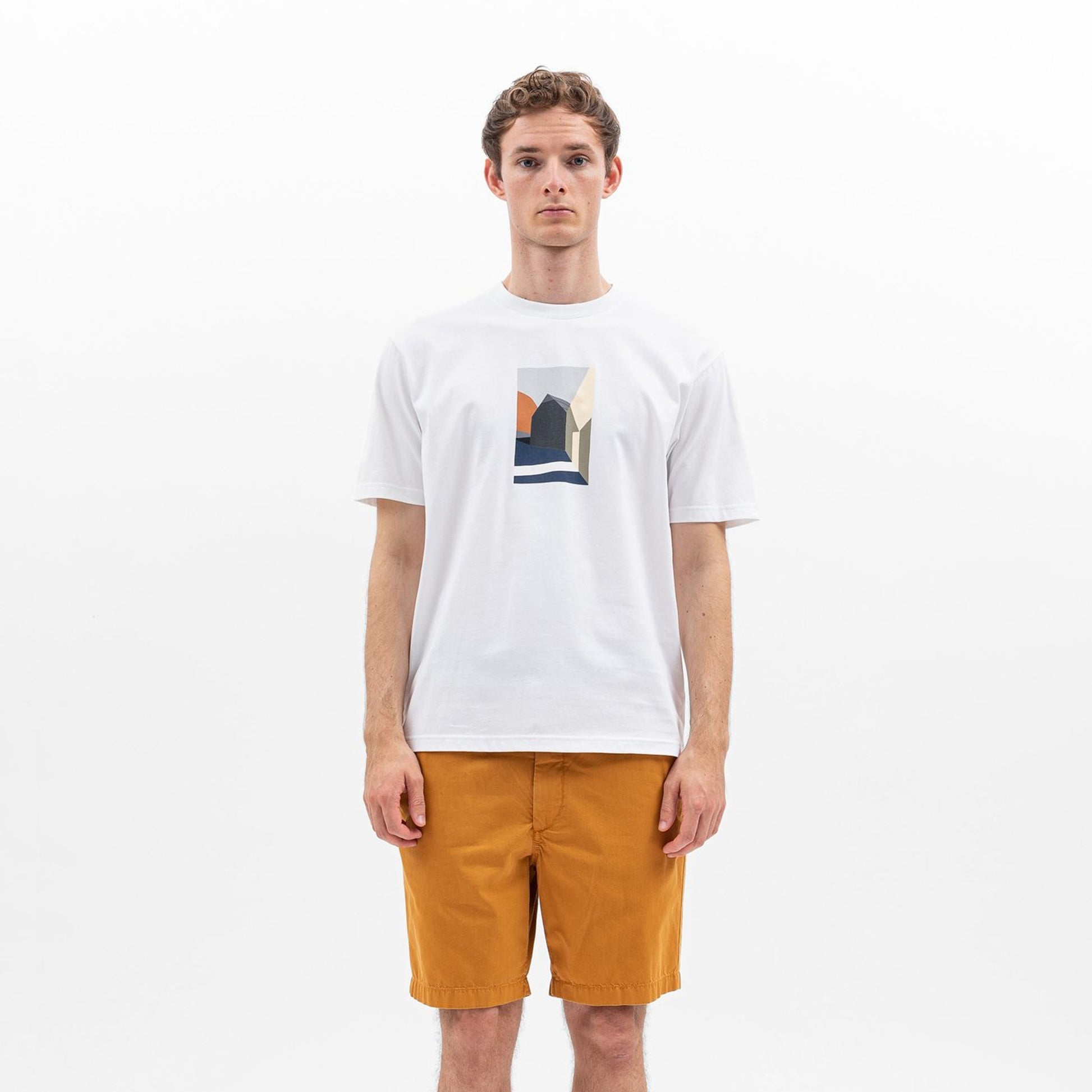 Norse Johannes Collage T-Shirt - White