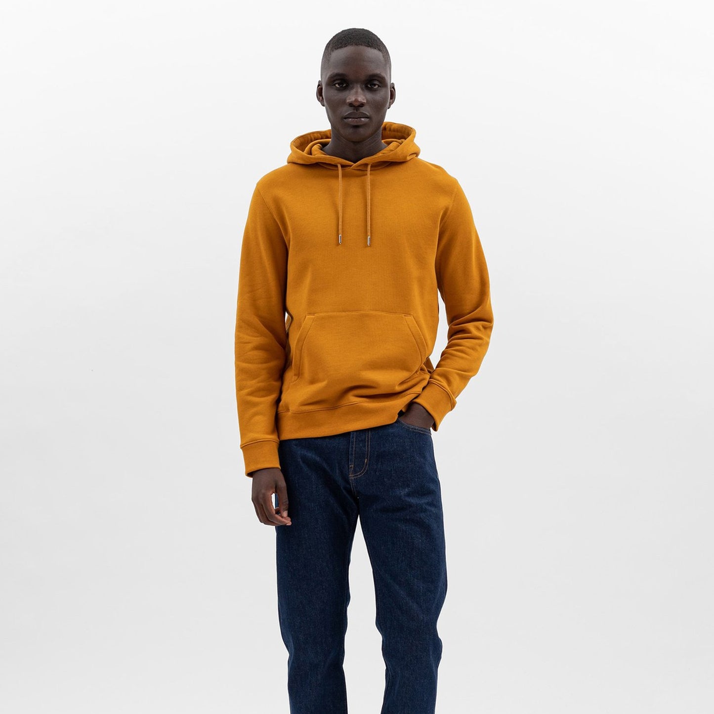 - Vagn Classic Hood Sweater - Tumeric Yellow