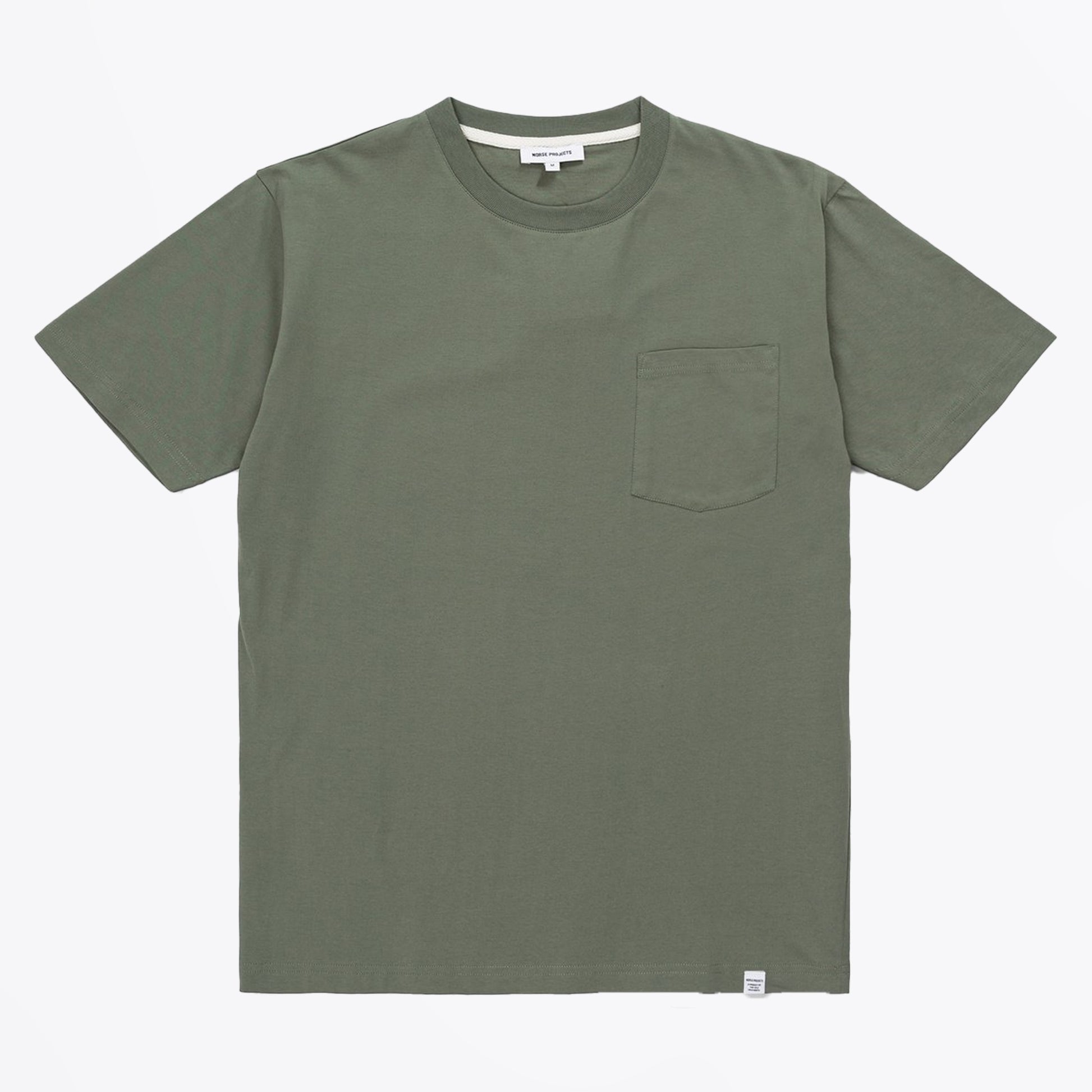 Norse Johannes Standard Pocket Tee - Sage Green