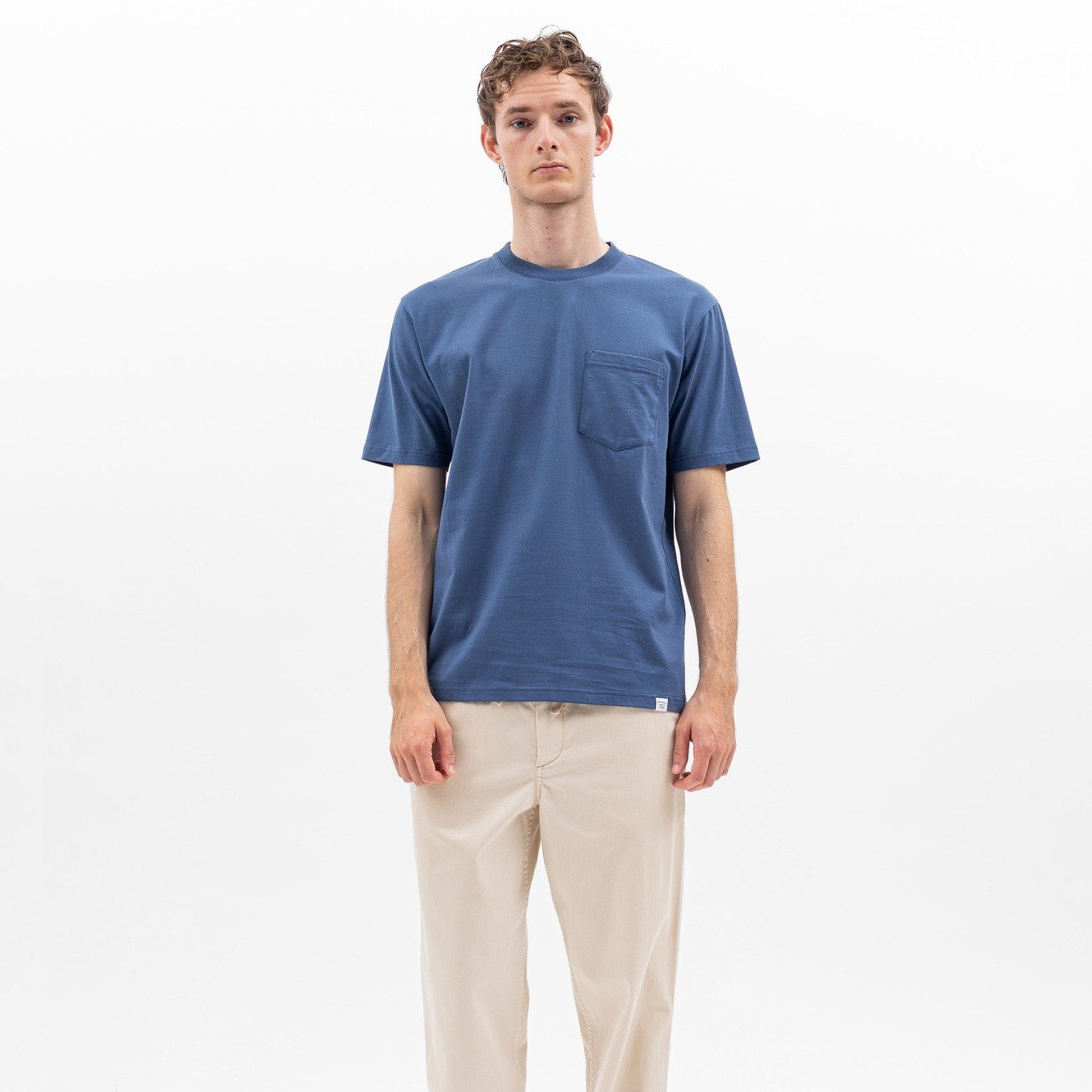 Norse Johannes Standard Pocket T-Shirt - Blue