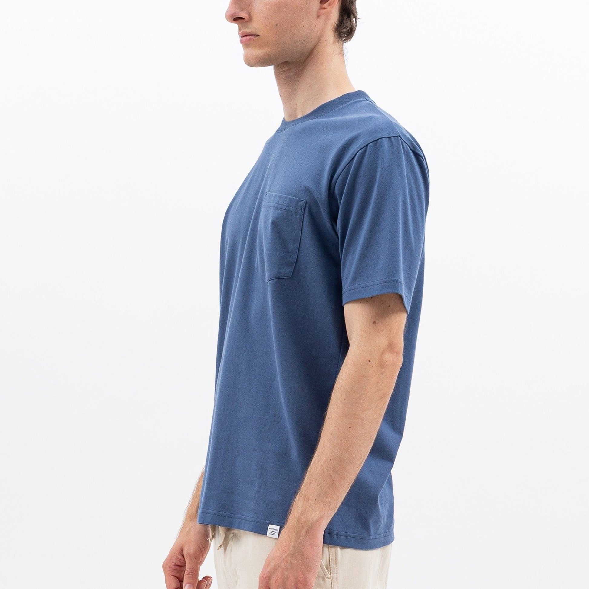 Norse Johannes Standard Pocket T-Shirt - Blue
