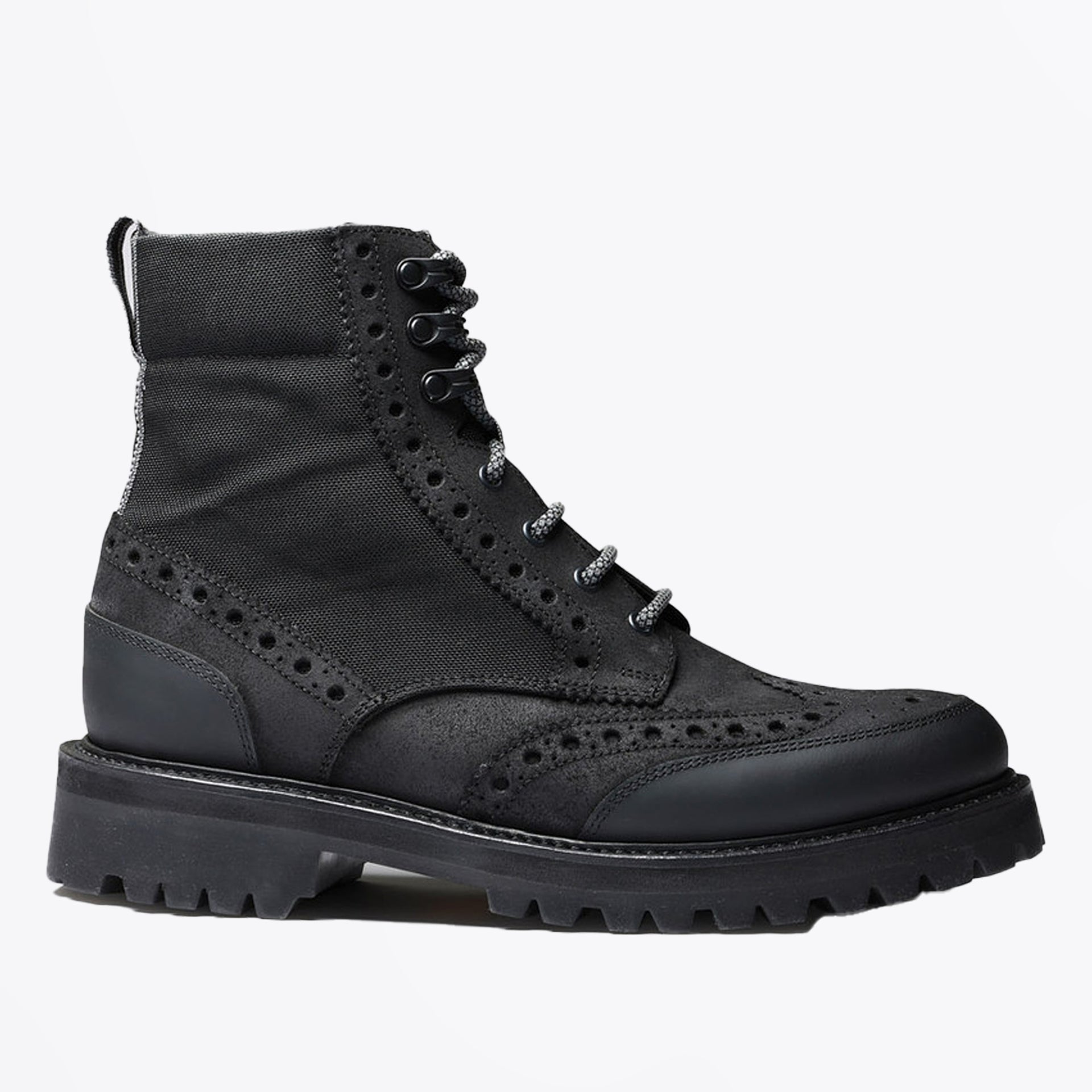Grenson Fred Tech Brogues Derby Boots Black – MR MRS