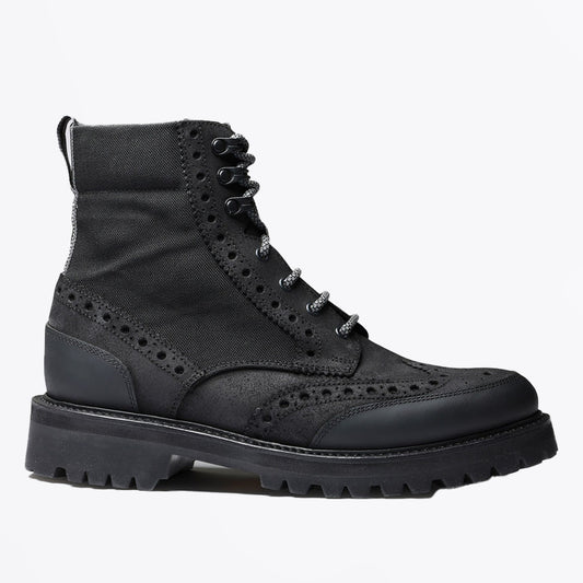 Fred Tech Brogues Derby Boots - Black