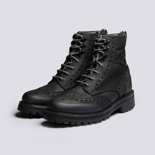 Fred Tech Brogues Derby Boots - Black
