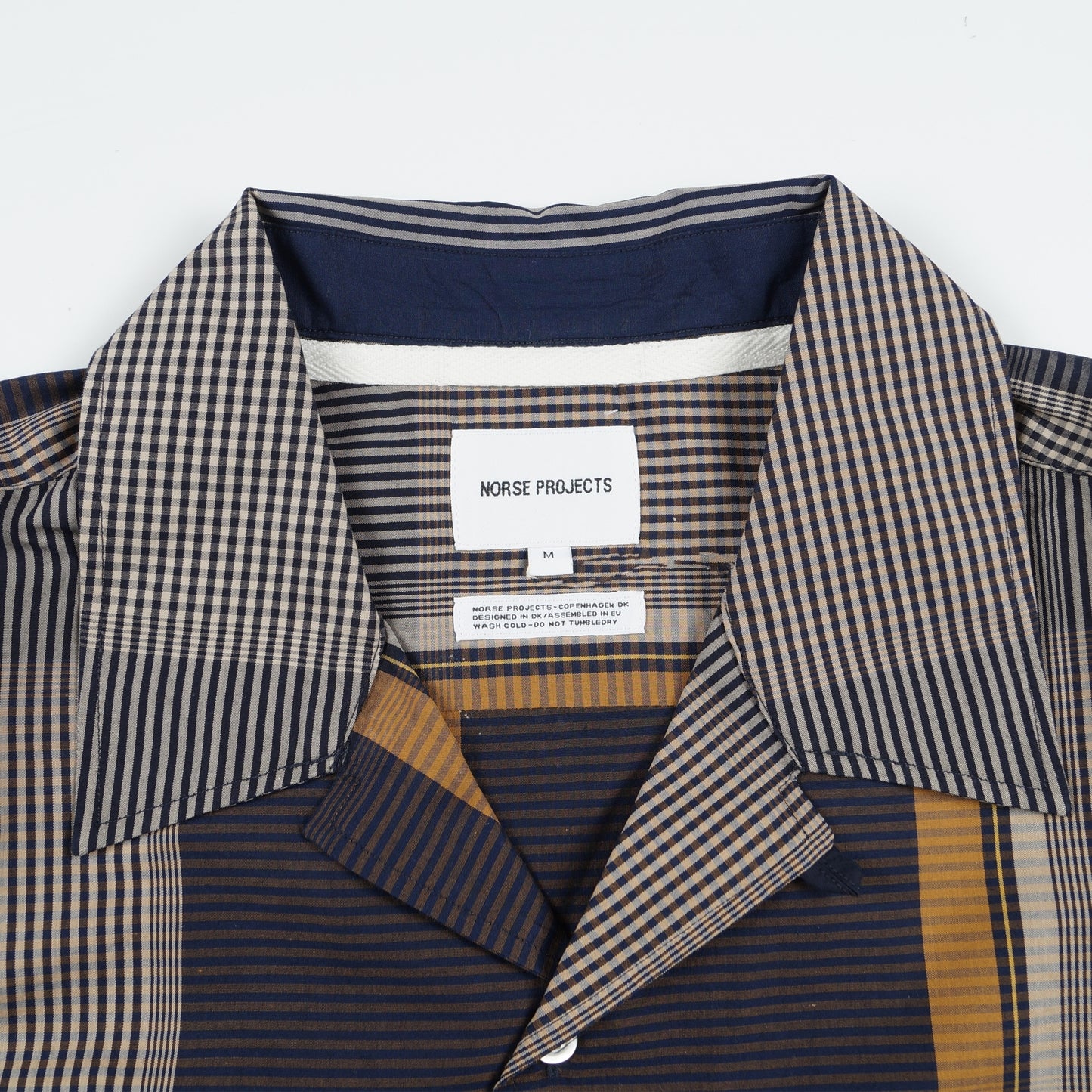 - Carsten Light Check Shirt - Dark Navy