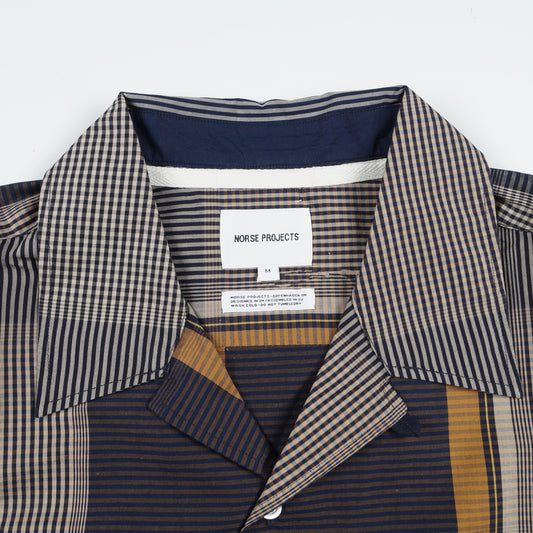 - Carsten Light Check Shirt - Dark Navy