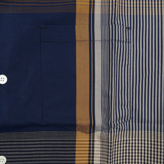 - Carsten Light Check Shirt - Dark Navy