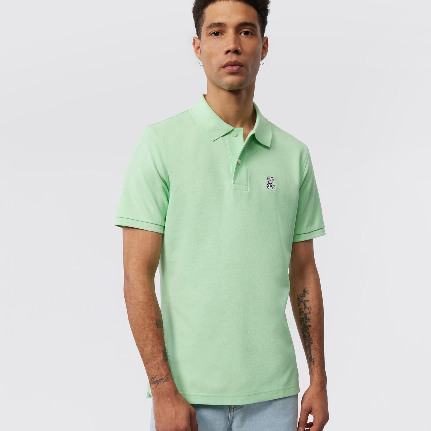 - Classic Pique Polo Shirt - Icy Mint